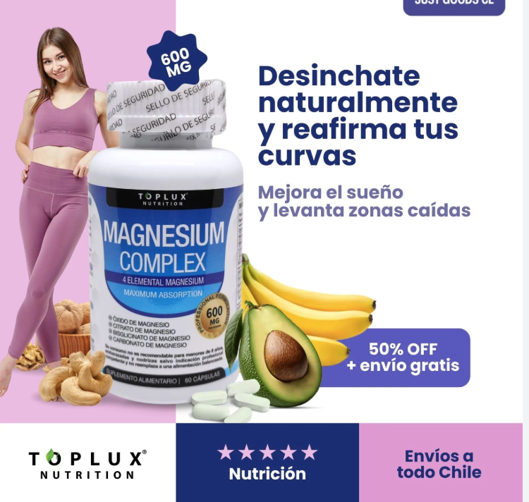 Magnesio Complex 600MG - Mayor Energía y Menor Estrés