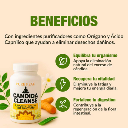 Suplemento Candida - Recupera Vitalidad, Mejor Digestión, Claridad Mental