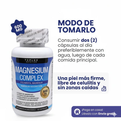 Magnesio Complex 600MG - Mayor Energía y Menor Estrés